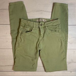 Zara Trafaluc Skinny Jeans Size 2 Green